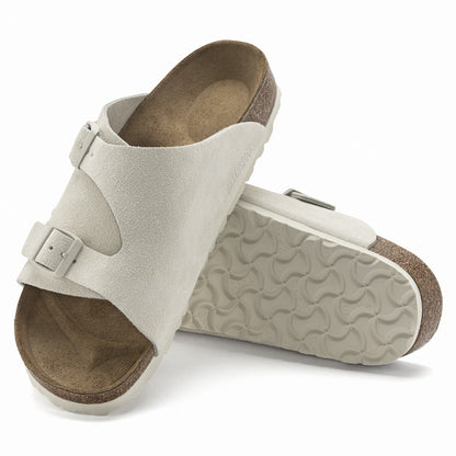 Zürich Suede Leather in Color Antique White | Birkenstock