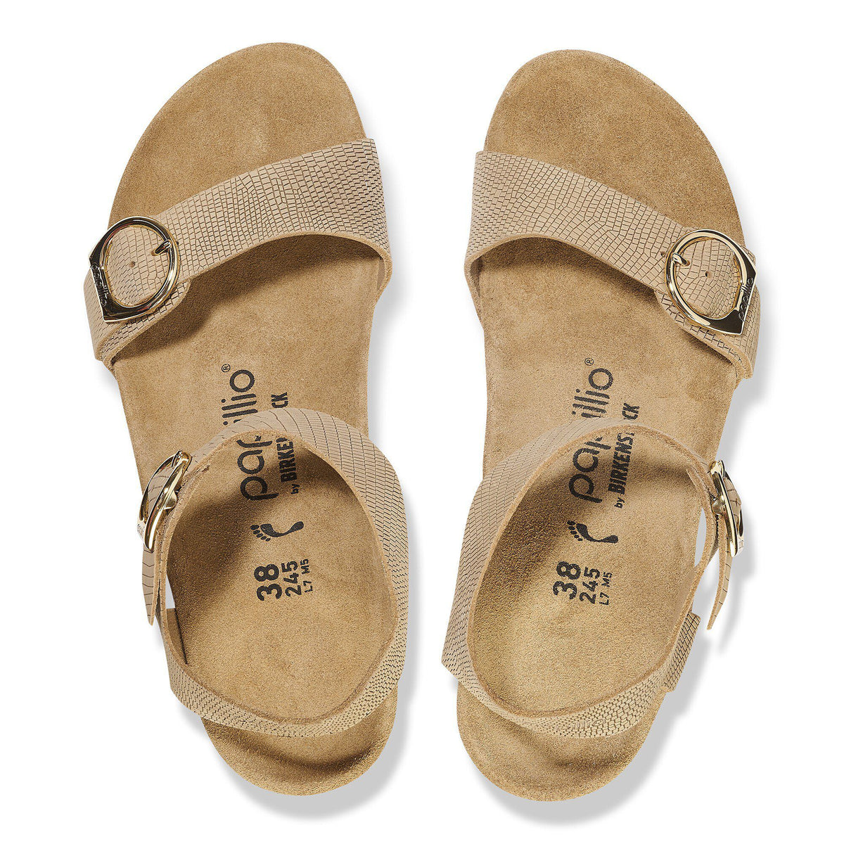 Soley Embossed Leather in Color Sandcastle | Birkenstock