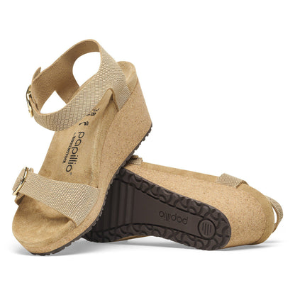 Soley Embossed Leather in Color Sandcastle | Birkenstock