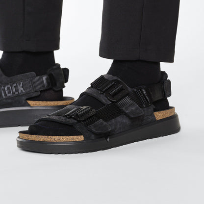 Shinjuku Leather-Textile in Color Black | Birkenstock