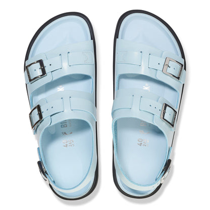 Cannes Leather in Color Mineral Blue | Birkenstock