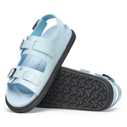 Cannes Leather in Color Mineral Blue | Birkenstock