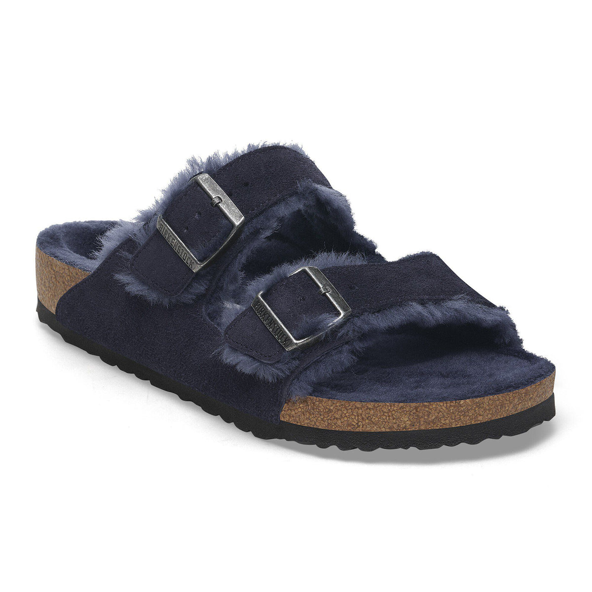 Arizona Shearling Suede Leather in Color Midnight Blue | Birkenstock