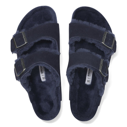 Arizona Shearling Suede Leather in Color Midnight Blue | Birkenstock