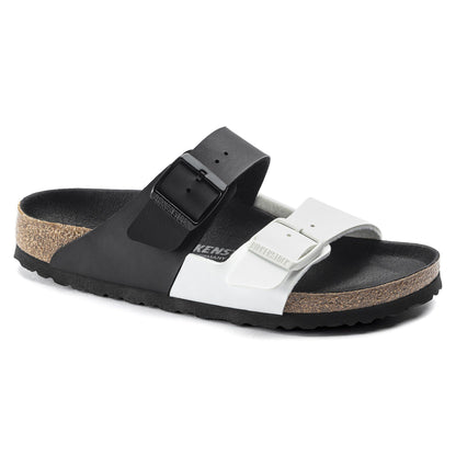 Arizona Split Birko-Flor in Color Black/White | Birkenstock