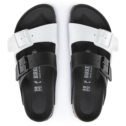 Arizona Split Birko-Flor in Color Black/White | Birkenstock