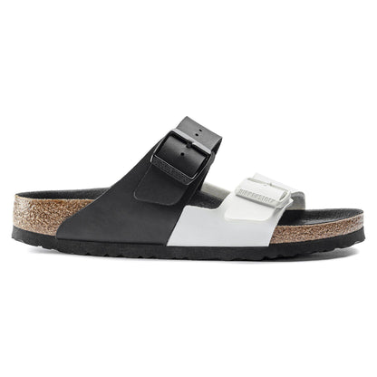 Arizona Split Birko-Flor in Color Black/White | Birkenstock