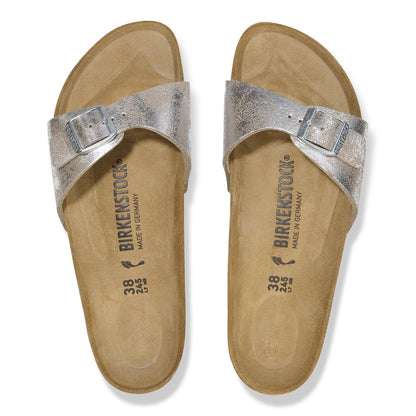 Madrid Synthetics in Color Washed Metallic Silver | Birkenstock