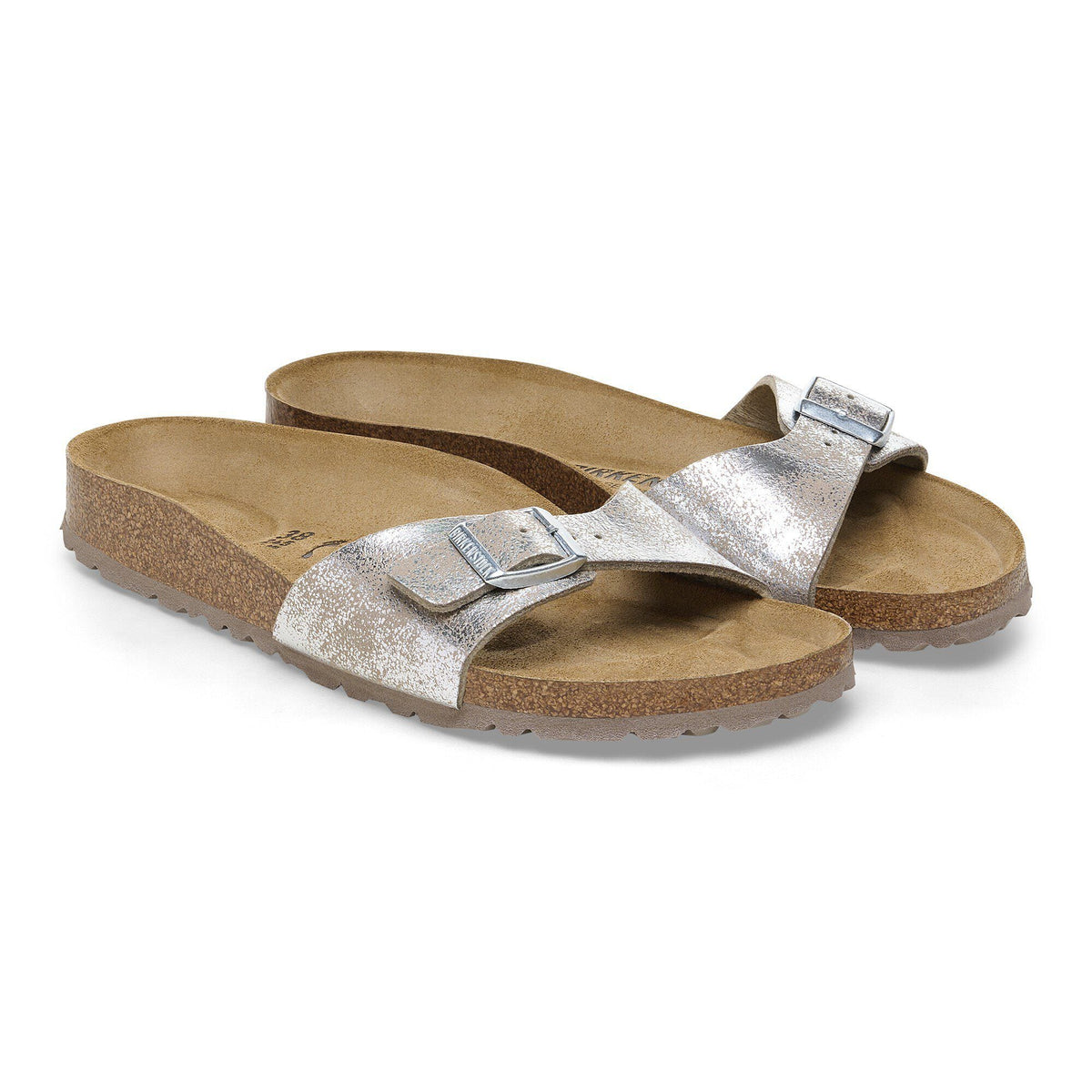 Madrid Synthetics in Color Washed Metallic Silver | Birkenstock
