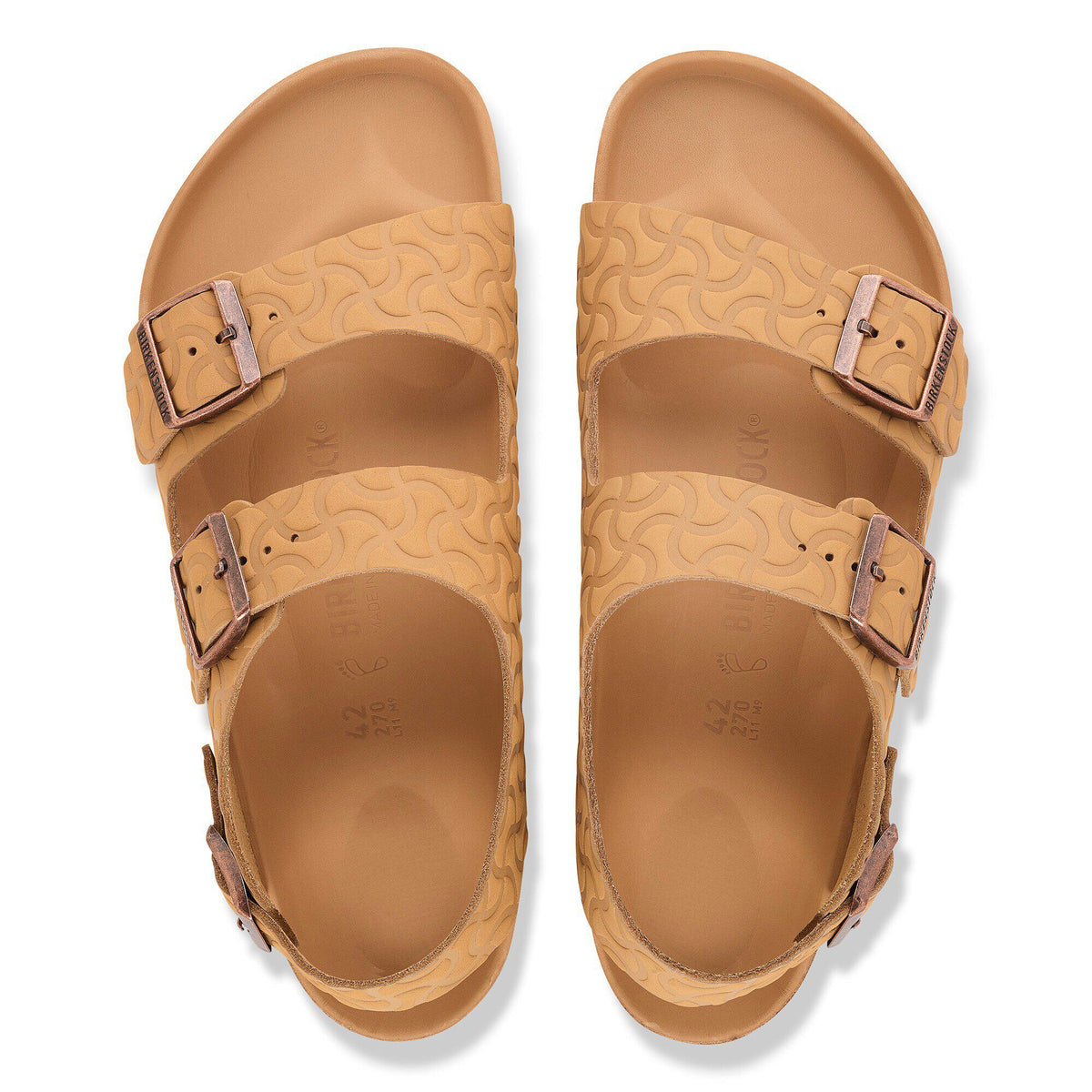 Milano Embossed Leather in Color Nature Semi Veg Tan | Birkenstock