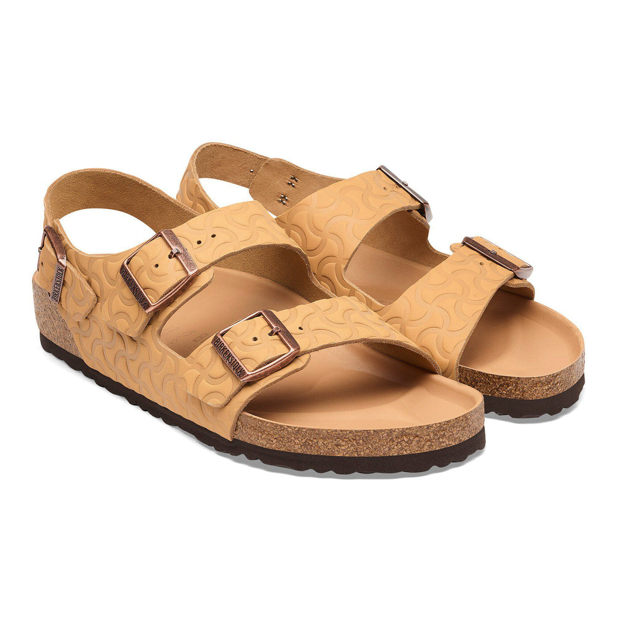 Milano Embossed Leather in Color Nature Semi Veg Tan | Birkenstock