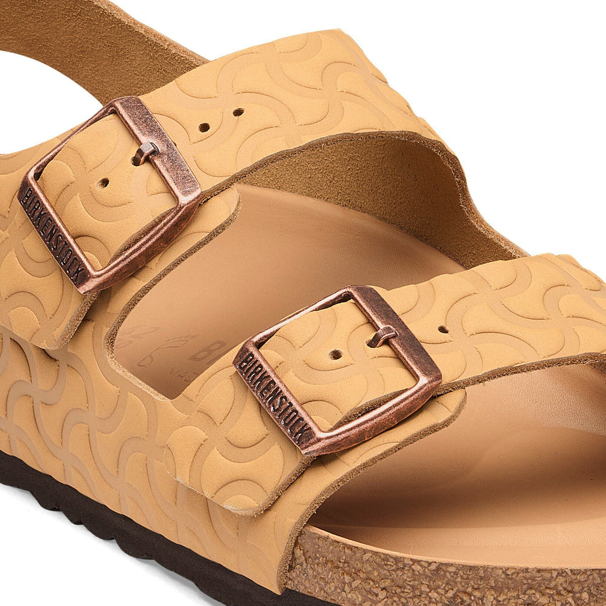 Milano Embossed Leather in Color Nature Semi Veg Tan | Birkenstock