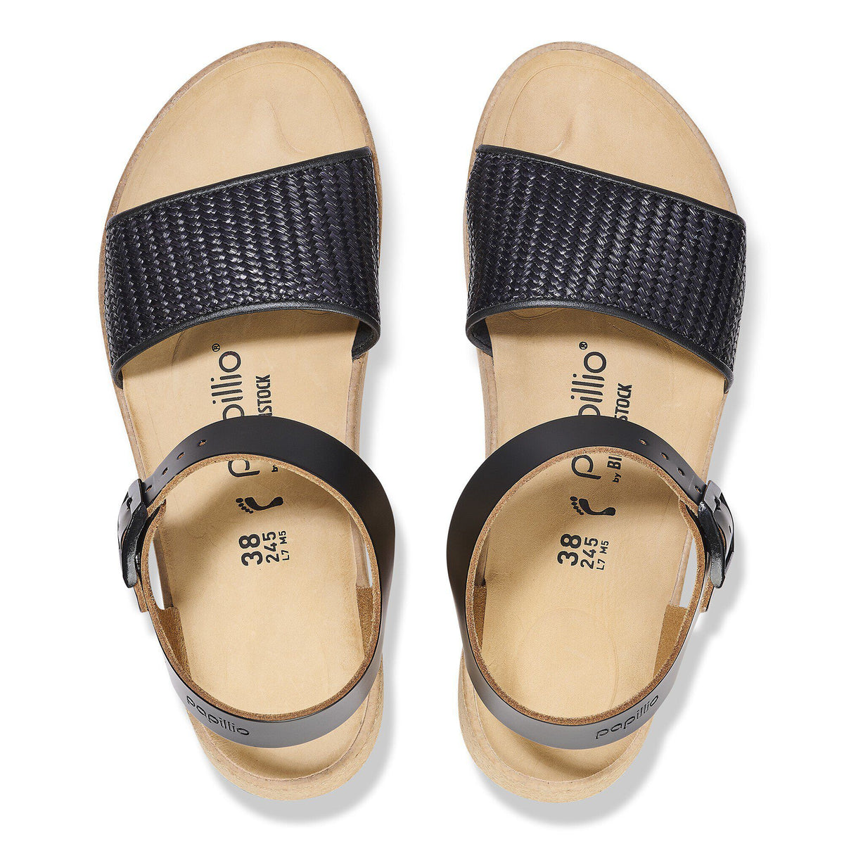 Glenda Natural Leather-Synthetics in Color Black | Birkenstock