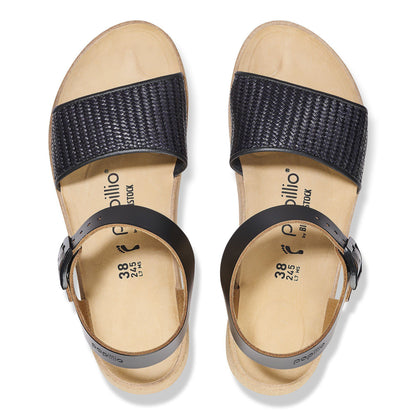Glenda Natural Leather-Synthetics in Color Black | Birkenstock