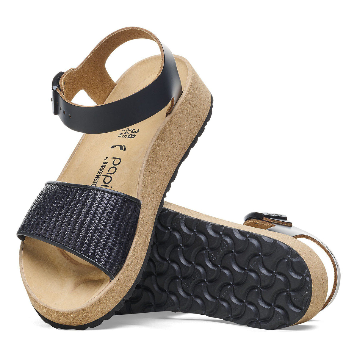 Glenda Natural Leather-Synthetics in Color Black | Birkenstock