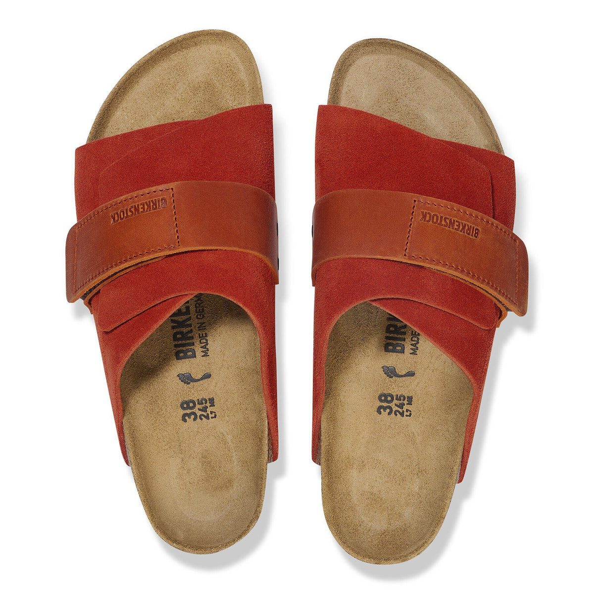 Kyoto Nubuck-Suede Leather in Color Rust Brown | Birkenstock