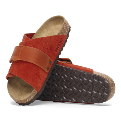 Kyoto Nubuck-Suede Leather in Color Rust Brown | Birkenstock