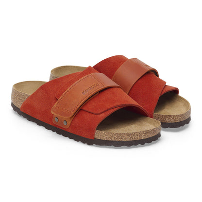 Kyoto Nubuck-Suede Leather in Color Rust Brown | Birkenstock