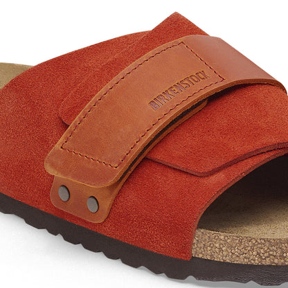 Kyoto Nubuck-Suede Leather in Color Rust Brown | Birkenstock