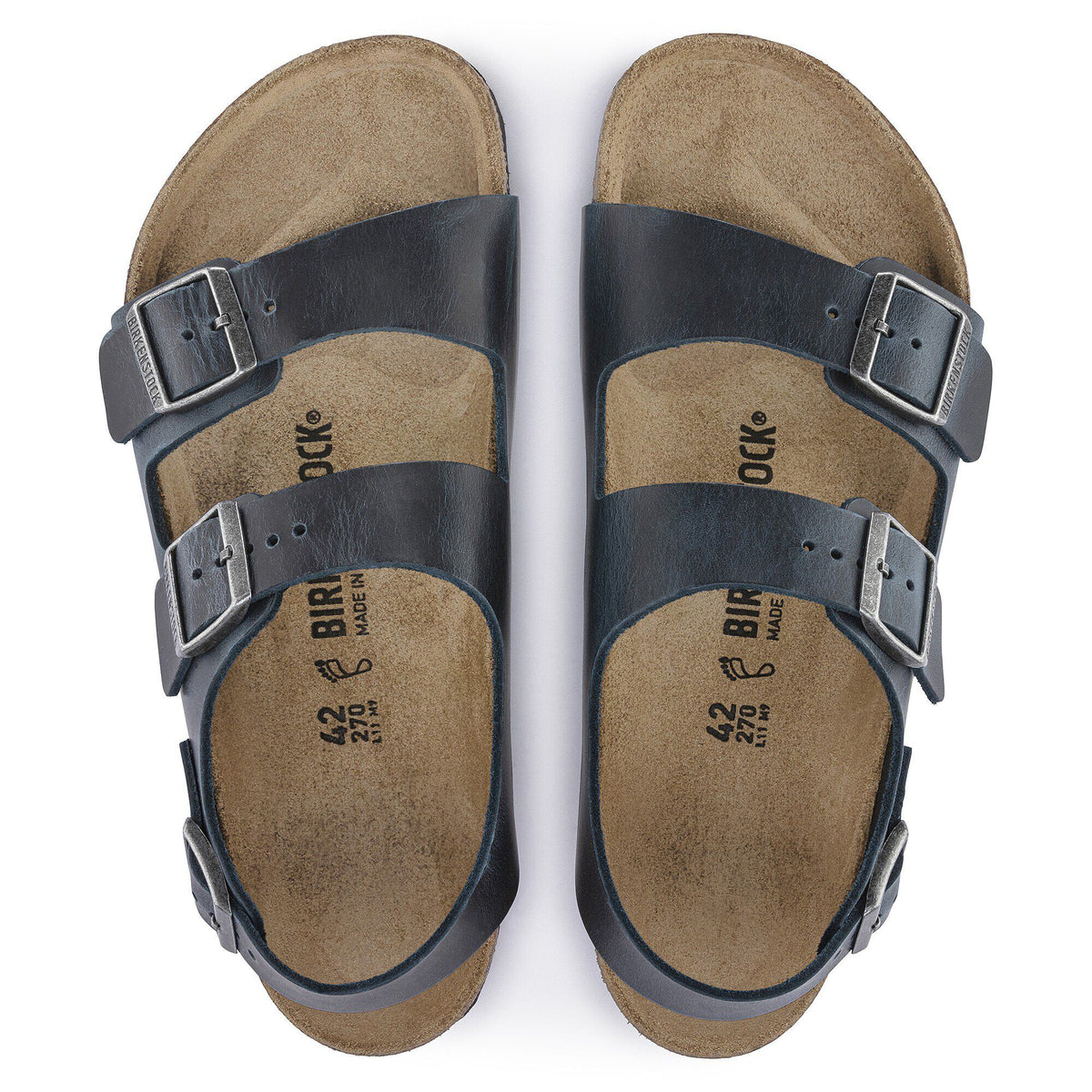 Milano Oiled Leather in Color Insignia Blue | Birkenstock
