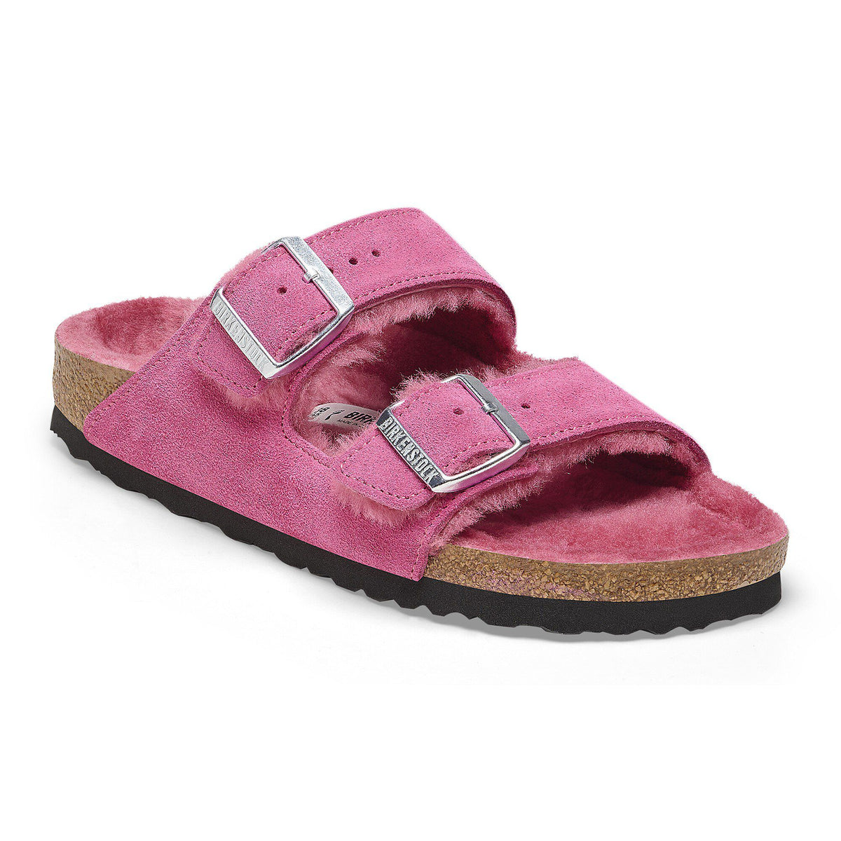 Arizona Shearling Suede Leather in Color Fuchsia Tulip | Birkenstock