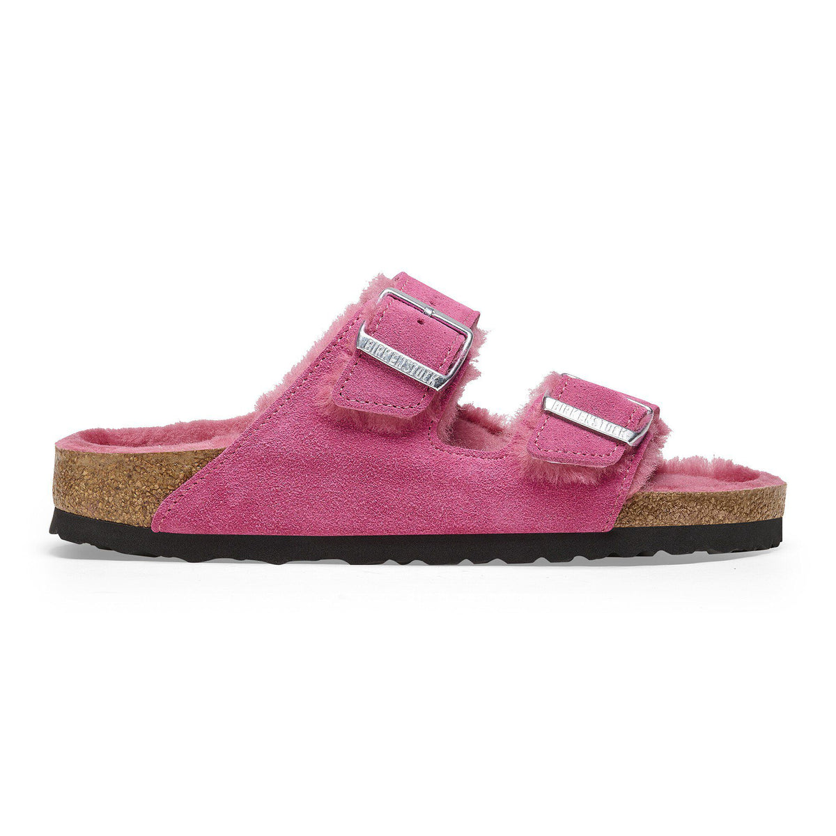 Arizona Shearling Suede Leather in Color Fuchsia Tulip | Birkenstock
