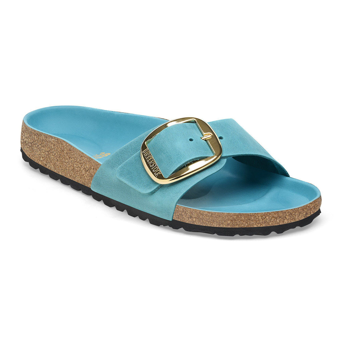 Madrid Big Buckle Oiled Leather in Color Biscay Bay | Birkenstock