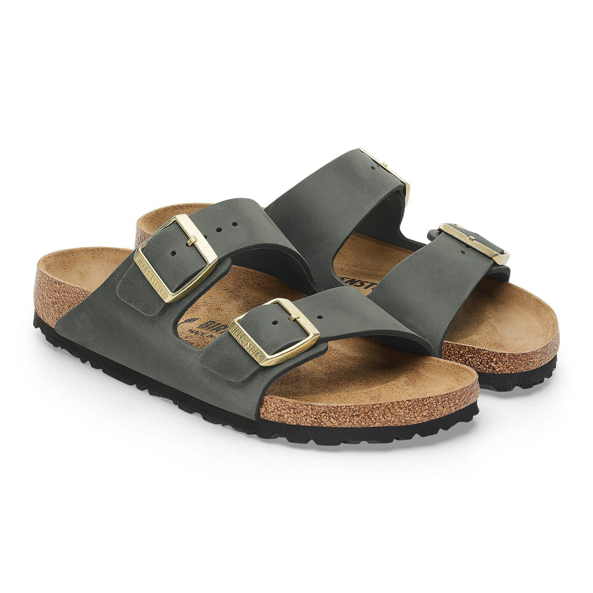 Arizona Oiled Leather in Color Thyme | Birkenstock