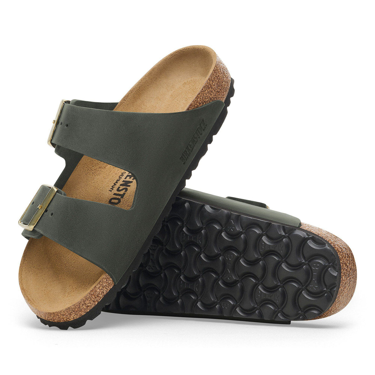 Arizona Oiled Leather in Color Thyme | Birkenstock