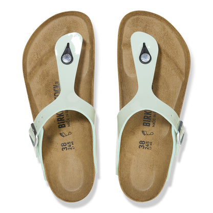 Gizeh Birko-Flor Patent in Color Patent Surf Green | Birkenstock
