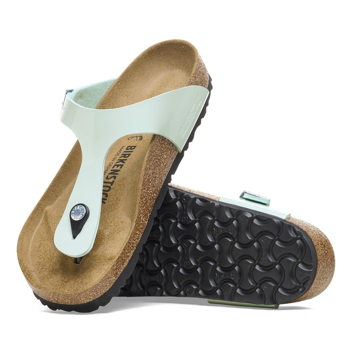 Gizeh Birko-Flor Patent in Color Patent Surf Green | Birkenstock