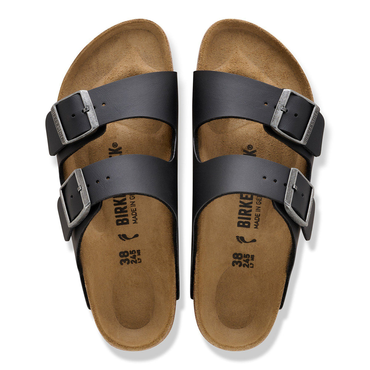 Arizona Birko-Flor in Color Black/Light Gray | Birkenstock