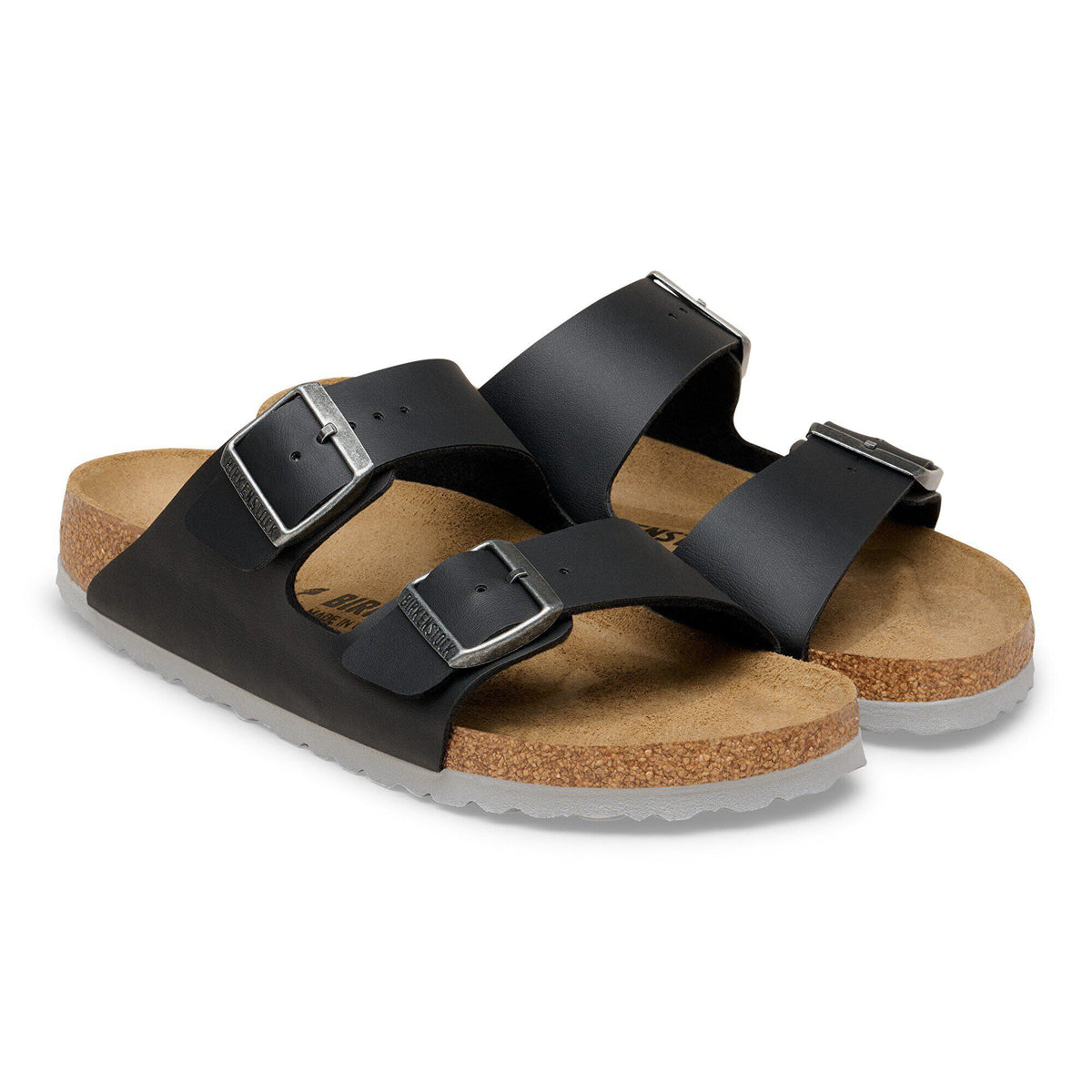 Arizona Birko-Flor in Color Black/Light Gray | Birkenstock