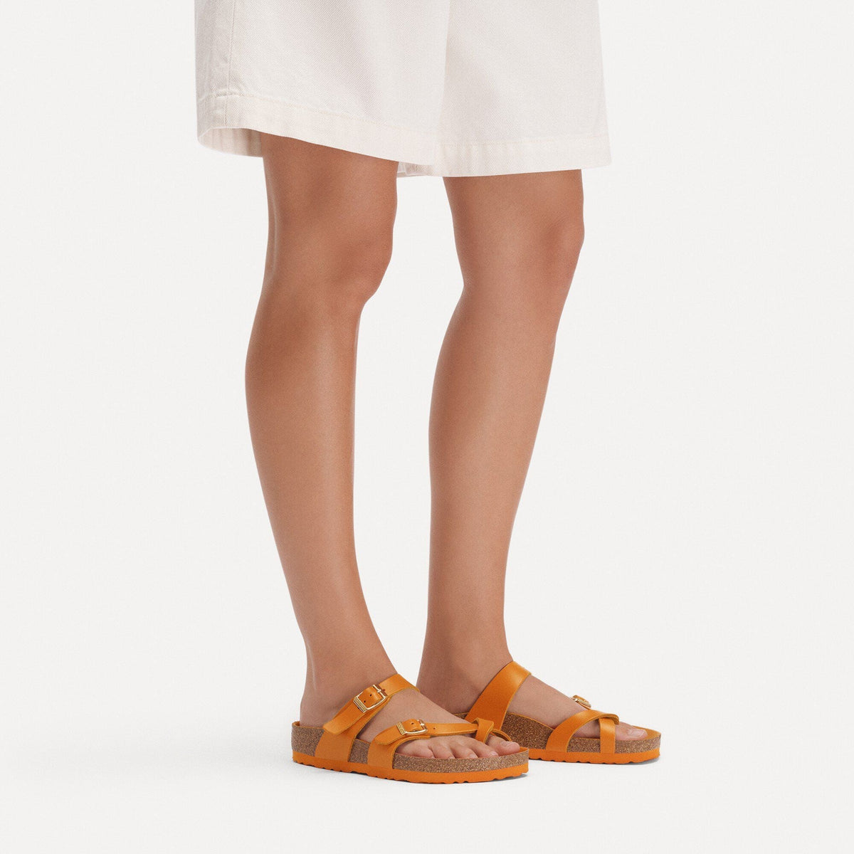 Mayari Leather in Color New Dressy Kurkuma | Birkenstock
