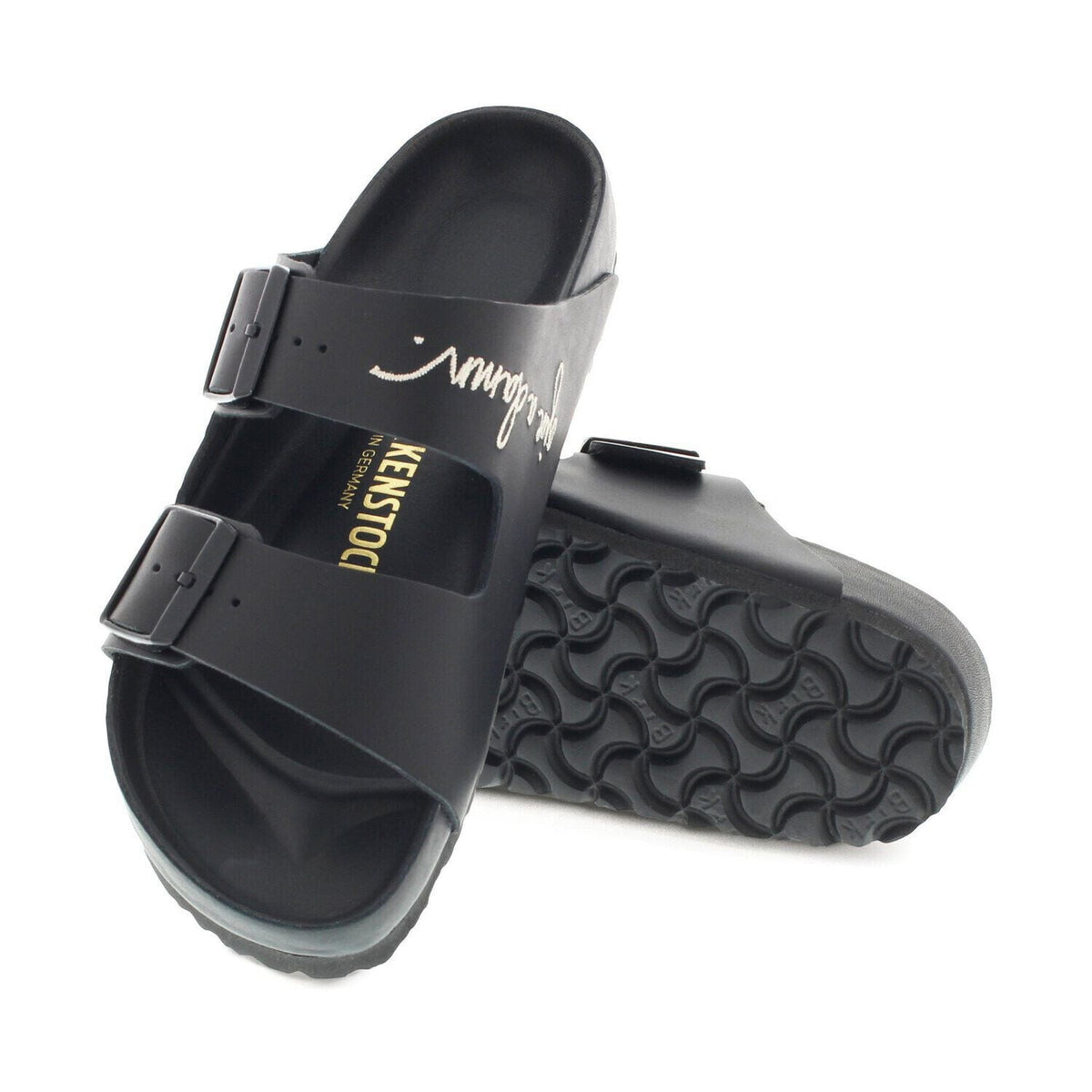 Arizona Lingua Franca Leather in Color Black | Birkenstock
