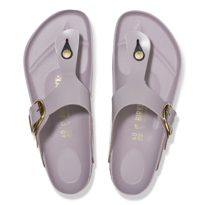 Gizeh Hammered Big Buckle Natural Leather Patent in Color High Shine Faded Purple | Birkenstock