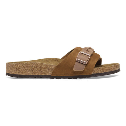 Oita Braided Suede Leather in Color Mink | Birkenstock