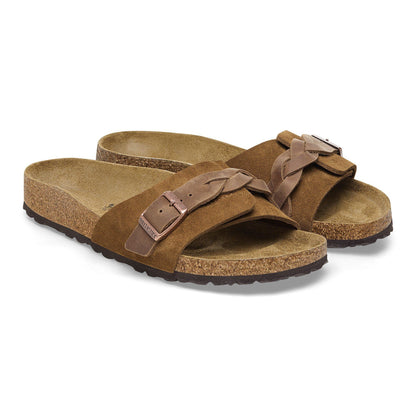 Oita Braided Suede Leather in Color Mink | Birkenstock
