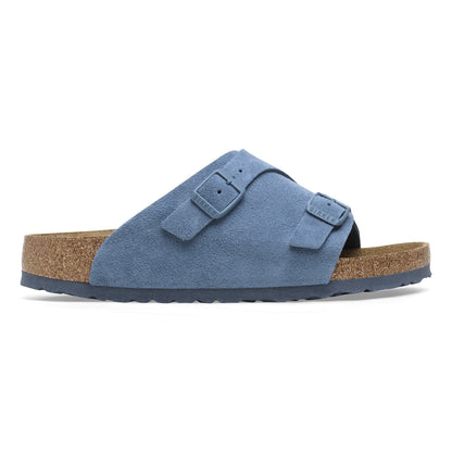 Zürich Suede Leather in Color Elemental Blue | Birkenstock
