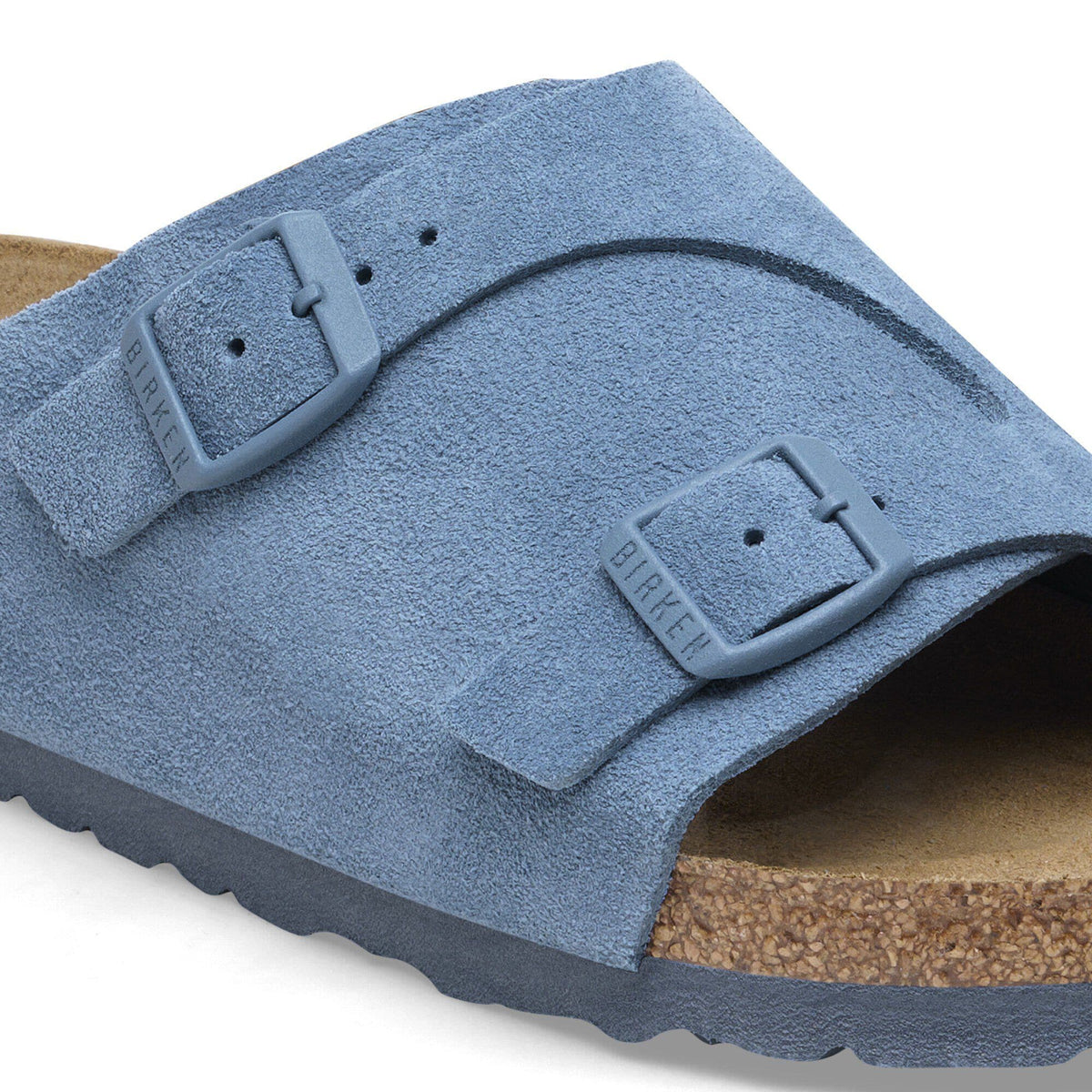Zürich Suede Leather in Color Elemental Blue | Birkenstock