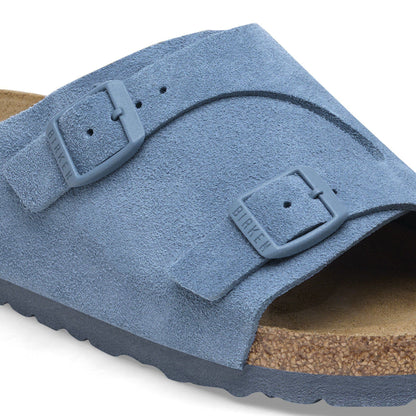 Zürich Suede Leather in Color Elemental Blue | Birkenstock