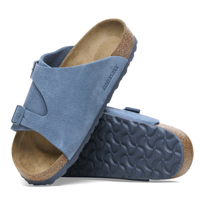 Zürich Suede Leather in Color Elemental Blue | Birkenstock