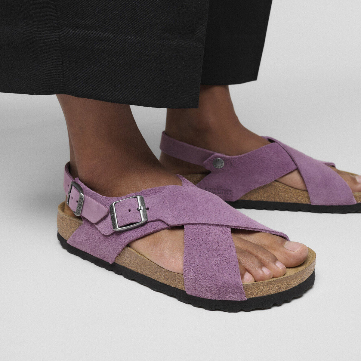 Tulum Nubuck-Suede Leather in Color Mauve | Birkenstock