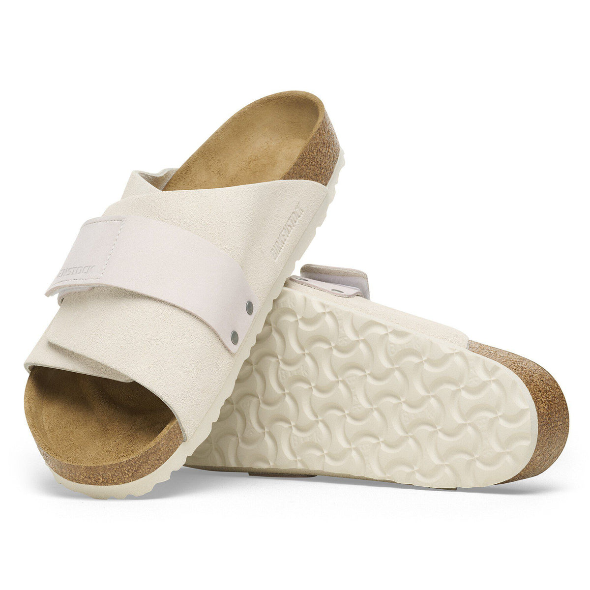 Kyoto Nubuck-Suede Leather in Color Antique White | Birkenstock