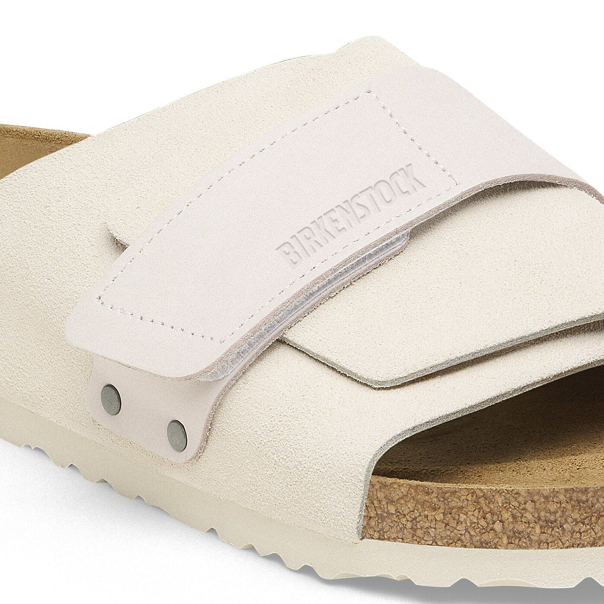 Kyoto Nubuck-Suede Leather in Color Antique White | Birkenstock
