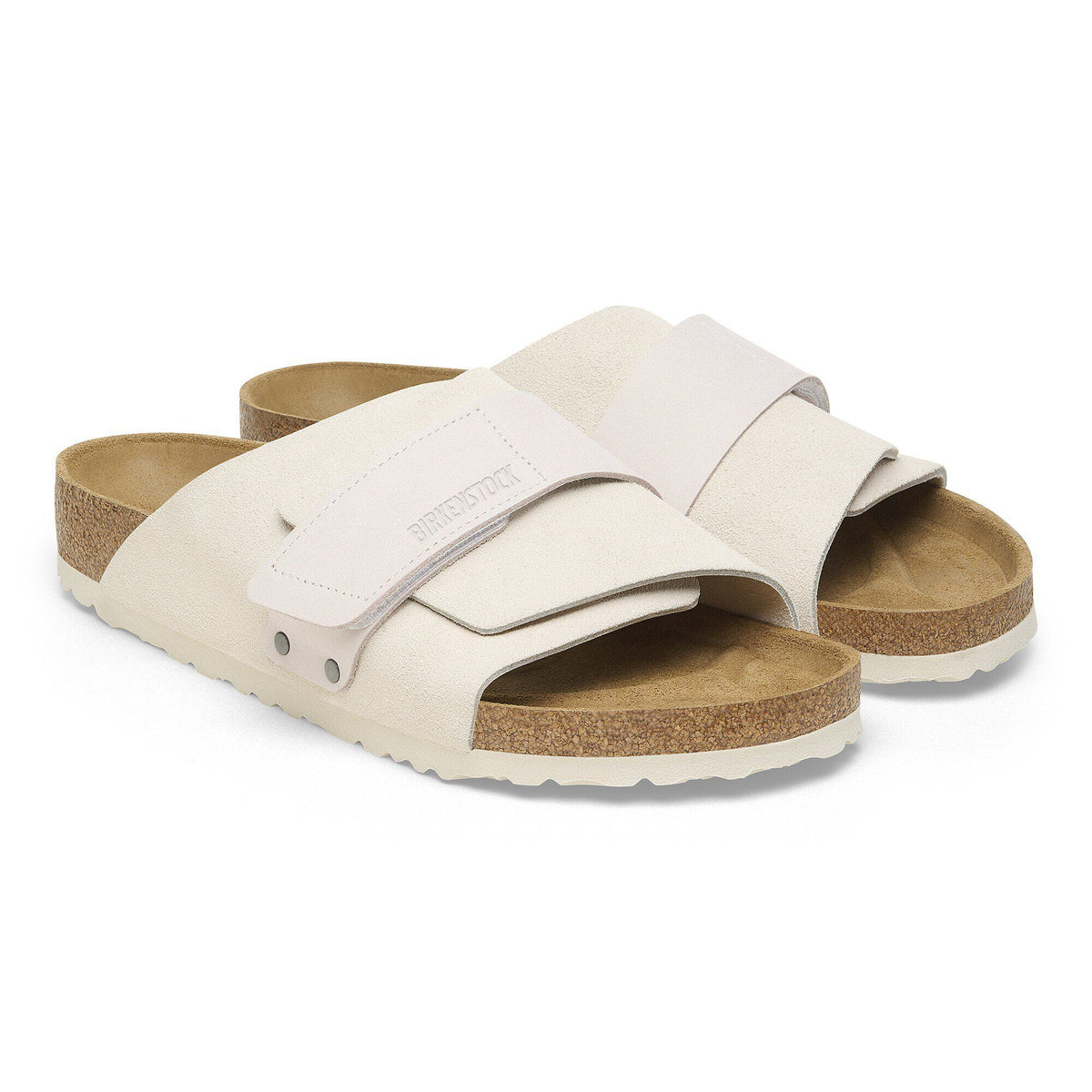 Kyoto Nubuck-Suede Leather in Color Antique White | Birkenstock