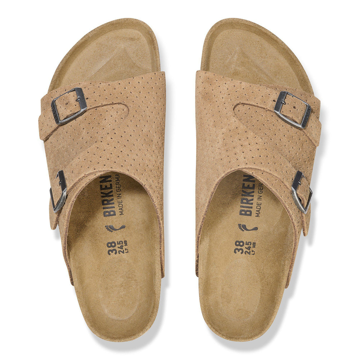 Zürich Suede Embossed in Color Dotted New Beige | Birkenstock