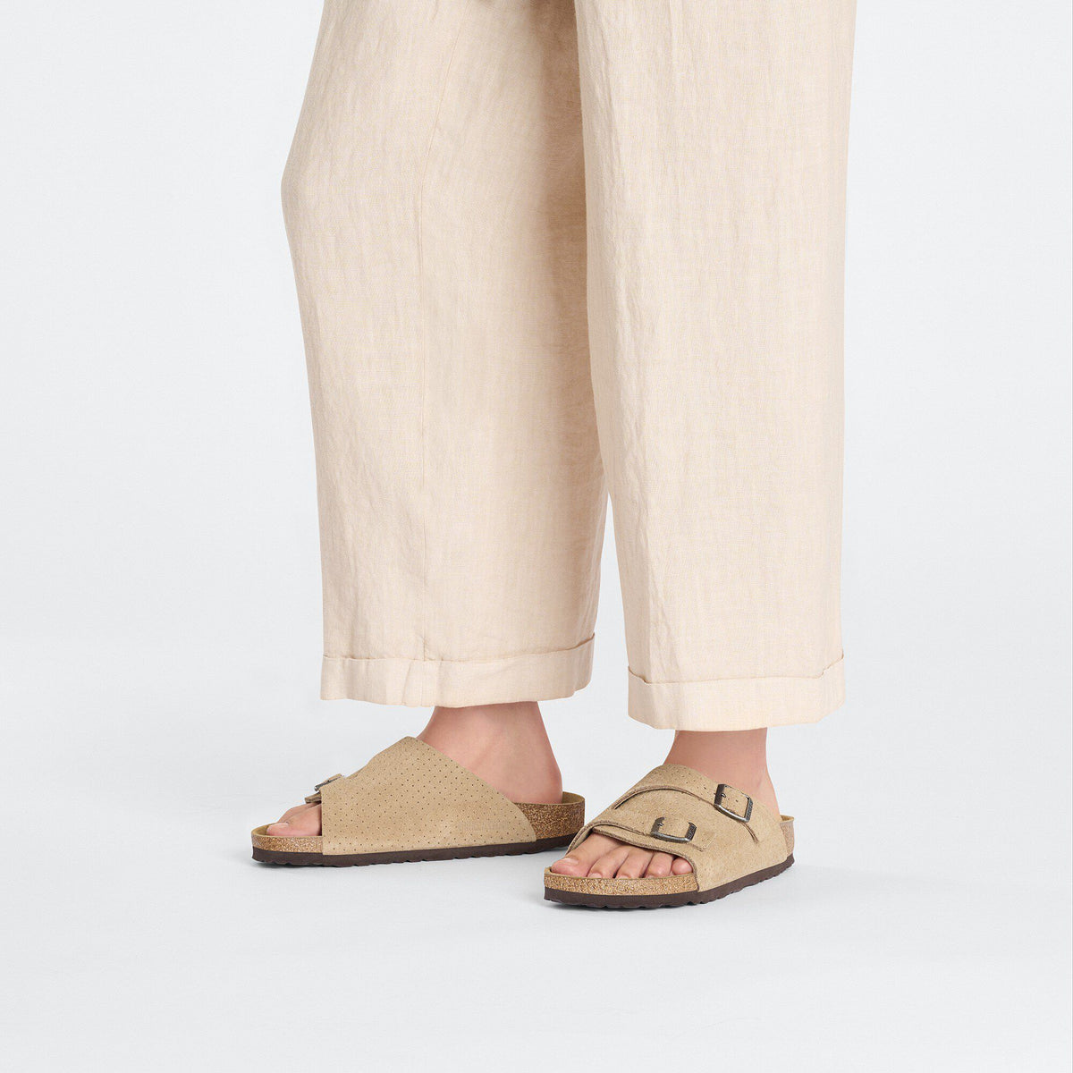 Zürich Suede Embossed in Color Dotted New Beige | Birkenstock