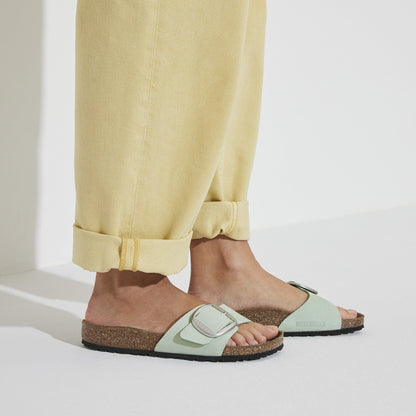 Madrid Big Buckle Nubuck Leather in Color Matcha | Birkenstock