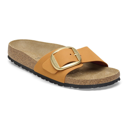Madrid Big Buckle Nubuck Leather in Color Burnt Orange | Birkenstock